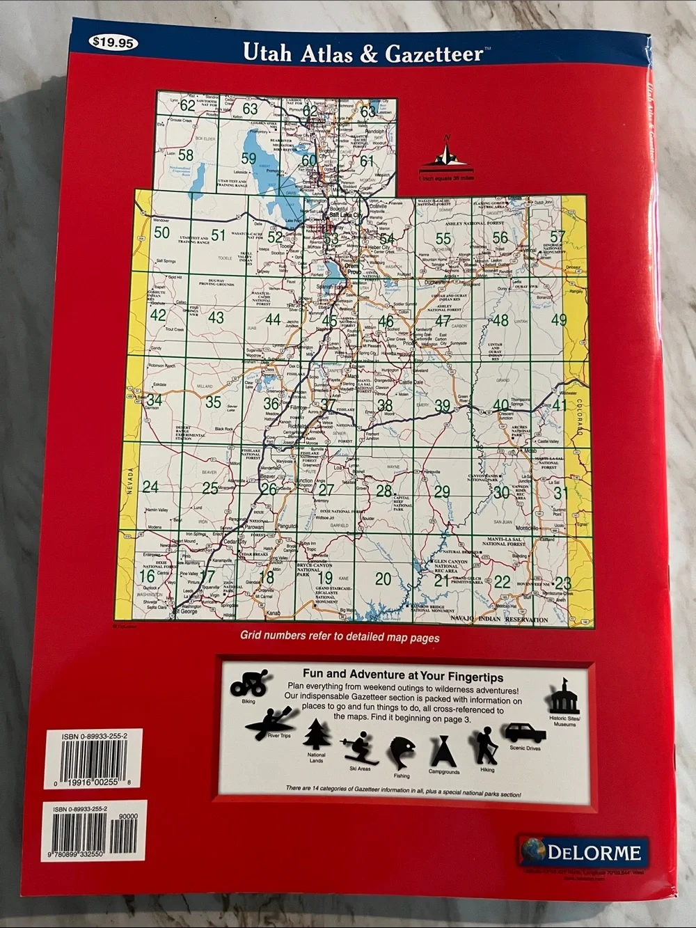 DeLorme Utah Atlas & Gazetteer  Like New